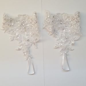 Lace Barefoot Sandals with Beads & Sequins